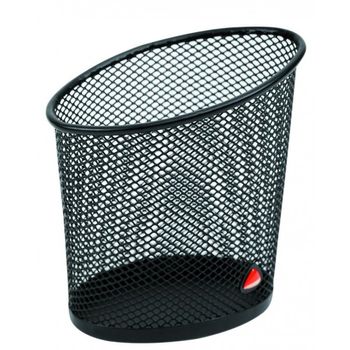 Archivo 2000 Portalapices De Rejilla Mesh Alba Gran Capacidad 105x70x105 Mm Negro