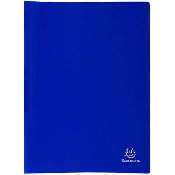 Carpeta Exacompta 20 Fundas A4 Azul Polipropileno