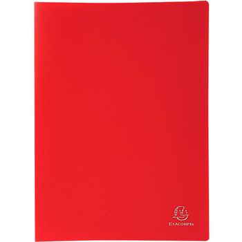 Carpeta Exacompta 20 Fundas A4 Rojo Polipropileno
