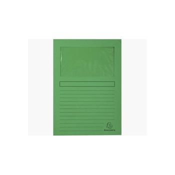 Exacompta Subcarpeta Forever Con Ventana Verde 120gr -100u-