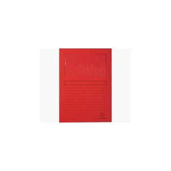 Exacompta Subcarpeta Forever Con Ventana Rojo 120gr -100u-