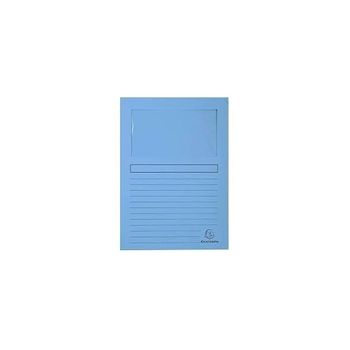 Exacompta Subcarpeta A4 Forever Con Ventana Azul Claro 120gr -100u-