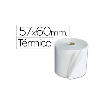 Rollo Sumadora Exacompta Termico 57 Mm X 60 Mm 55 G/m2 Sin Bisfenol A (pack De 10 Uds.)