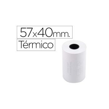 Rollo Sumadora Exacompta Termico 57 Mm X 40 Mm 55 G/m2 Sin Bisfenol A (pack De 10 Uds.)