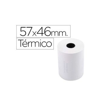 Rollo Sumadora Exacompta Termico 57 Mm X 46 Mm 55 G/m2 Sin Bisfenol A (pack De 10 Uds.)