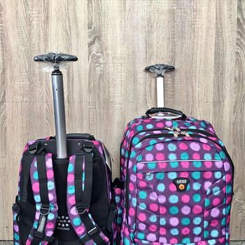 2 Mochilas Con Trolley Incorporado