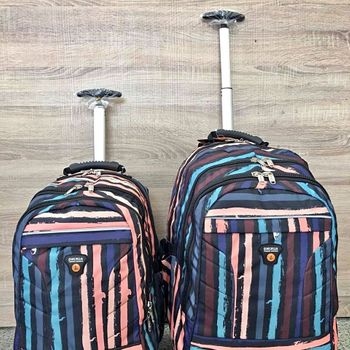 2 Mochilas Con Trolley Incorporado