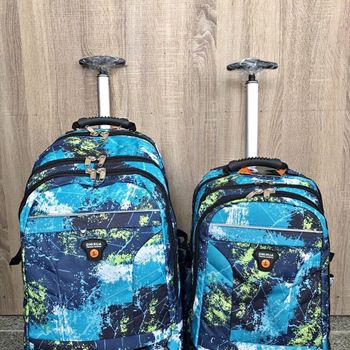 2 Mochilas Con Trolley Incorporado