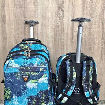 2 Mochilas Con Trolley Incorporado