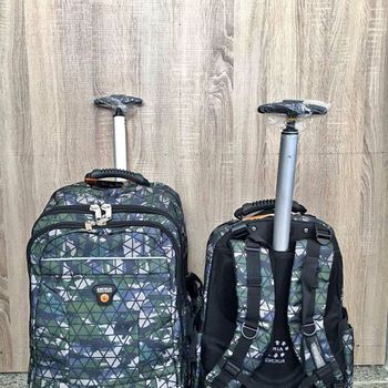 2 Mochilas Con Trolley Incorporado