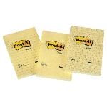 Post-it Notas Adhesivas Gran Formato 100h Amarillo 102x152mm Ft510010620