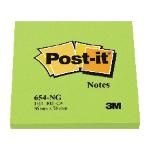 Post-it Notas Adhesivas 100h Verde Neon 76x76mm Ft510010182