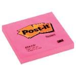 Post-it Notas Adhesivas 100h Rosa Neon 76x76mm Ft510010190