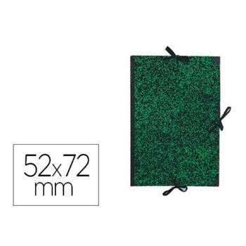 Carpeta Dibujo Canson Classic 52x72 Cm Con Lazos Marmol Verde