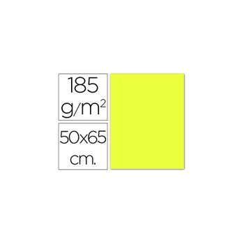 Cartulina Guarro Amarillo Limon 50x65 Cm 185 Gr 25 Unidades