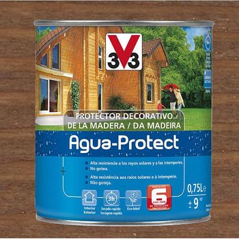 Protección Para Madera Agua-protect Roble Oscuro 0.75l