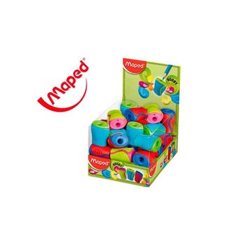 Sacapuntas Plastico Maped Boogy 1 Uso Con Deposito Colores Surtidos