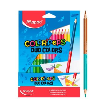 Lápices De Colores Bicolor Maped Duo Colors 18 Unidades