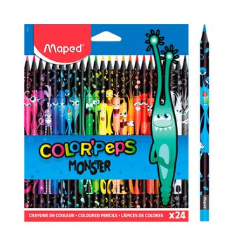 Lápices De Colores Maped Monster 24 Unidades