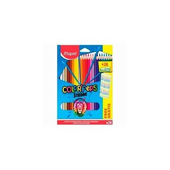 Maped L?pices De Colores Color?peps Strong Cetiquetas Surtidos -estuche De 24u-