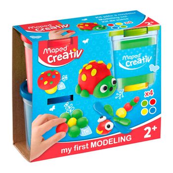 Creative DECO Plastilina Grande para Modelar para Niños Manualidades | 24  Colores | 1600g | Set de 120 Unidades | Desde 3 años | Regalo Actividad