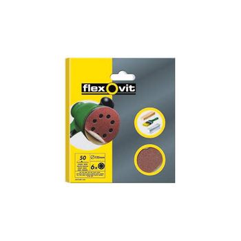 Discos De Papel De Lija Flexovit Velgrip 125mm Grano 80