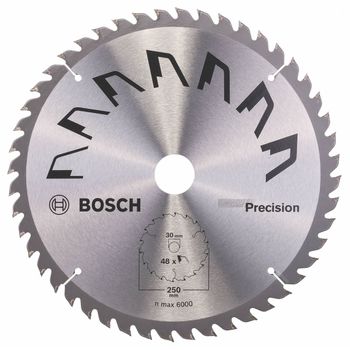 Disco De Precisión Bosch Para Sierra Circular 250 X 30 Mm 48 Dientes