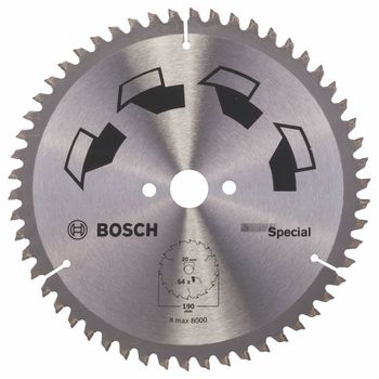 Disco Multimaterial Bosch Para Sierra Circular 190 X 20/16 Mm 54 Dientes