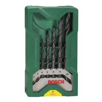 Set Bosch Mini X-line De 7 Brocas Para Metal