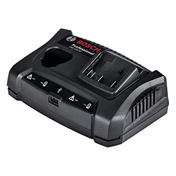 Cargador Bosch Gax 18v-30 Professional Negro, 10,8 / 12 Voltios + 14,4 / 18 Voltios + Usb