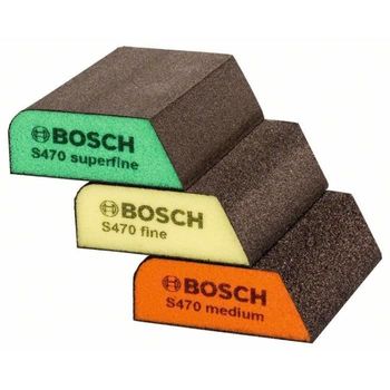 Accesorios Bosch - Surtido De 3 Bloques Abrasivos Combinados S470 -