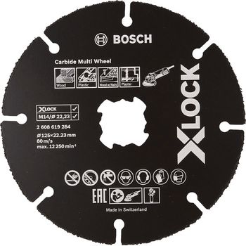 Disco Corte Multimaterial Xlock Para Amoladora Bosch Diam. 115 Mm