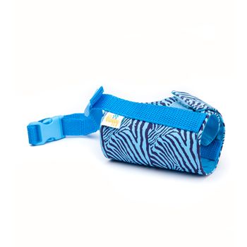 Bozal Para Perros Velcro Cebra Azul Pamppy Talla M