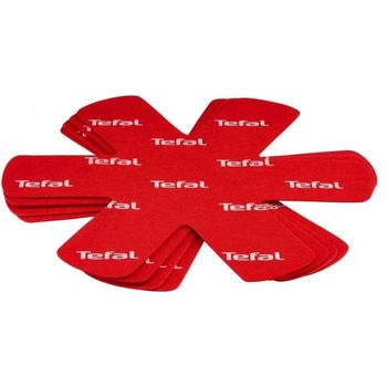 Conjunto De 4 Protectores De Estufa K2203004 38x36x1cm Rojo Tefal