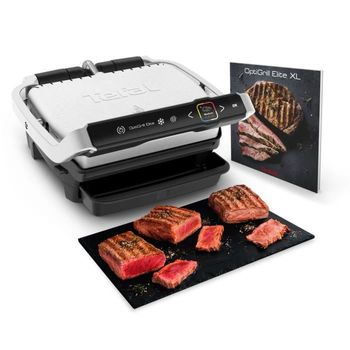 Parrilla Eléctrica Inox/negro Gc750d12 Tefal Optigrill Elite