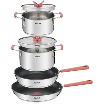 Set Batería De Cocina 16 Piezas Acero Inoxidable. Fondo Térmico Para  Maximizar La Conducción Y La Retención De Calor. Apto Para Todo Tipo De  Cocinas. con Ofertas en Carrefour