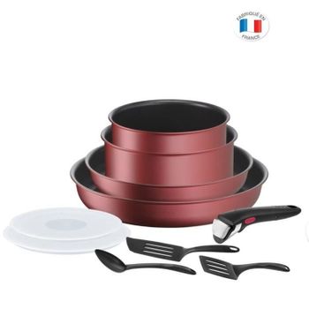 Tefal Batería De Cocina 10 Piezas, Inducción, Revestimiento Antiadhere