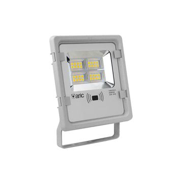 Foco De Exterior Twister 3 Led 45w Sensor 3000k Gris - Aric