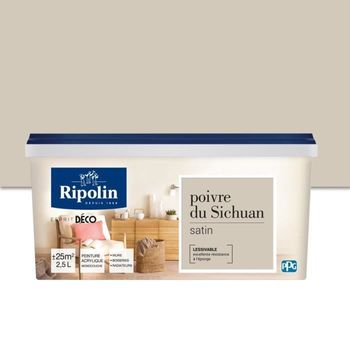 Pintura De Pared Ripolin All Pieces - Sichuan Satin Pepper, 2.5l