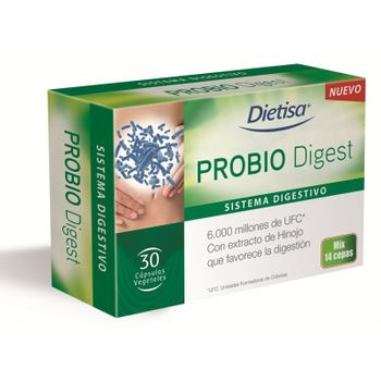 Probio Digest Probiótico Dietisa, 30 Cápsulas Vegetales