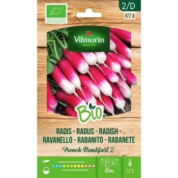 Vilmorin Jardín Bio Semillas De Rabanito National Sobre 8 Gr