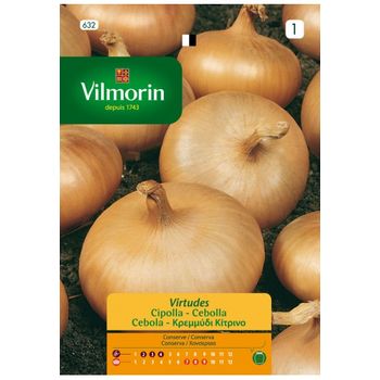 Vilmorin Semillas De Cebolla Virtudes S-1 632, 5 Gr