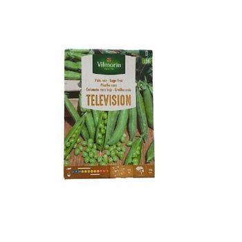 Vilmorin Jardín Bio Semillas De Guisante Mata Baja Grano Arrugado Television -caja 96 Gr