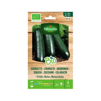 Vilmorin Jardín Bio Semillas De Calabacín Verde Sobre 4 Gr