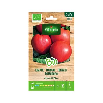 Vilmorin Jardín Bio Semillas De Tomate Corazón De Buey Sobre 0,15 Gr