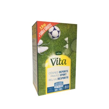 Semillas De Césped Deporte Vita Con 100% Ray-grass Inglés De 3 Variedades, Fácil Mantenimiento - Caja 2,5 Kg