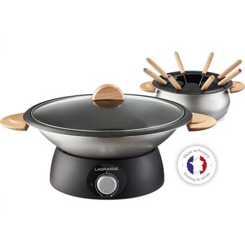 Lagrange Set Wok Y Fondue Eléctrica 900w 8 Tenedores - 349019