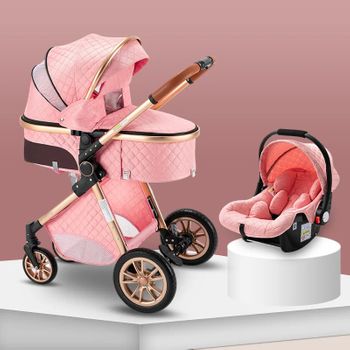 Bebelissimo - Carrito De Bebé - 2 En 1 - Silla De Paseo Para Niños -  Carricoche Convertible - 0-22kg - Nya - Beige con Ofertas en Carrefour