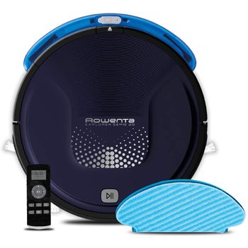 Rowenta Explorer Rr6871wh Aspiradora Robotizada Sin Bolsa Negro, Azul 0,25 L