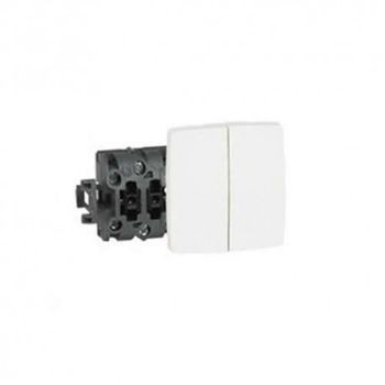 Comprar Tecla doble blanca interruptor-conmutador niessen sky 8511 bl.  Precio de oferta